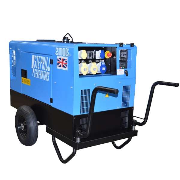 10 kVA Silenced Diesel Generator (8.0kW Tool Rating)