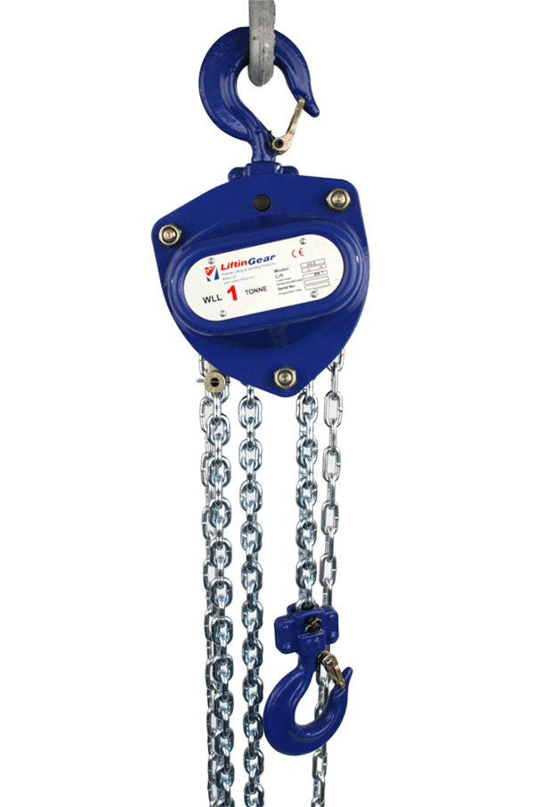 Chain Block Hoists (various sizes/weights)