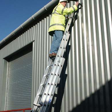 man on ladder