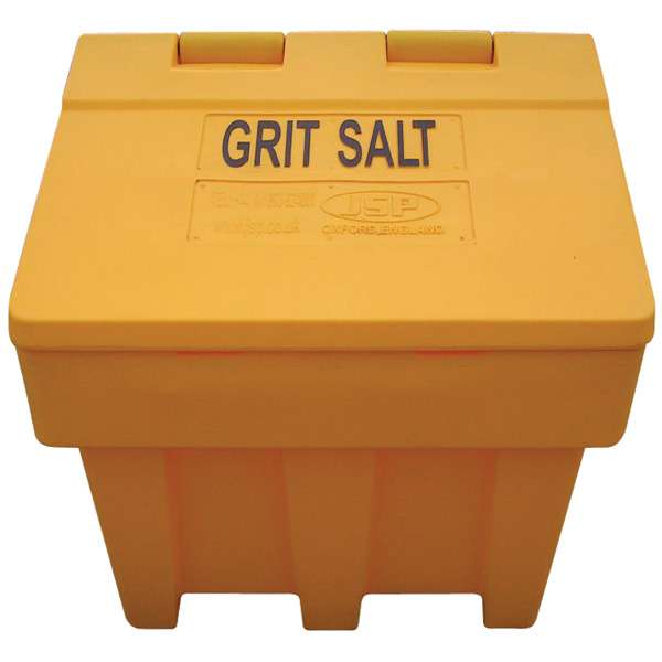 Grit salt bin
