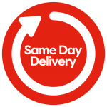 Same Day Delivery logo - red