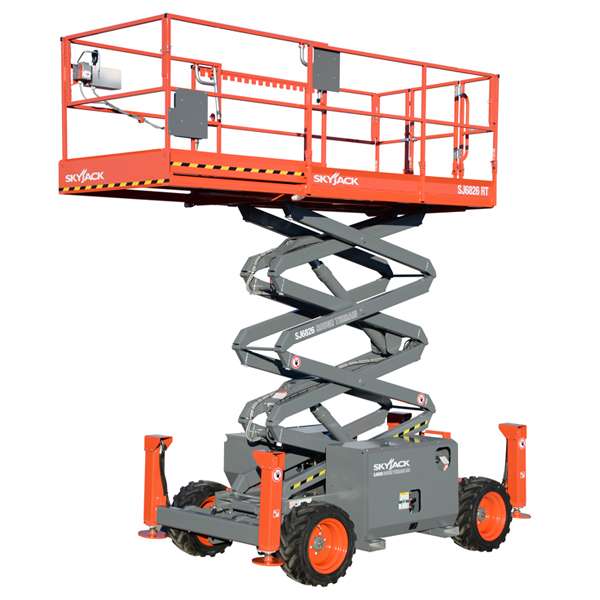 12m Rough Terrain Diesel Scissor Lift – Skyjack SJ6832RT