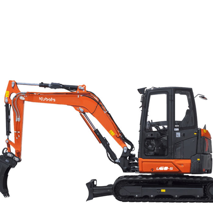 Kubota U505 5T Mini Digger Plant Machinery Smiths Hire