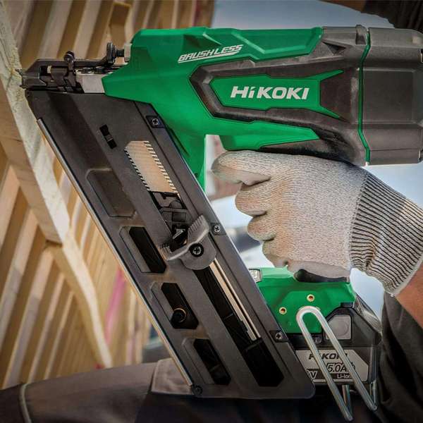 Hikoki angled finish online nailer