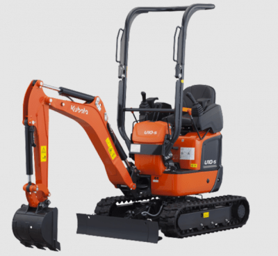 Kubota U10-5 mini digger hire image 1