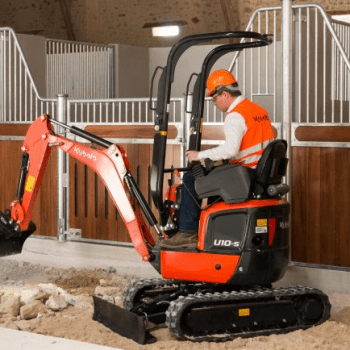 Kubota U10-5 mini digger hire image 2
